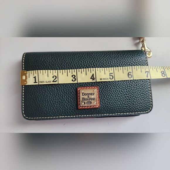 Dooney & Bourke Forest Green Wristlet Phone Wallet - Picture 8 of 10